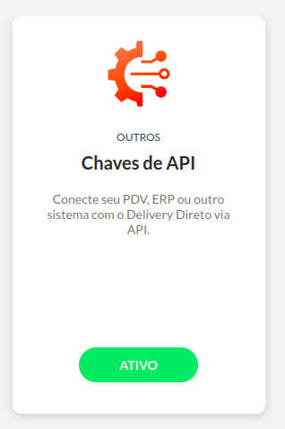 Módulo de Chaves de API Ativo